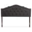 Tête de lit en noir rembourré Hubbard-26961373