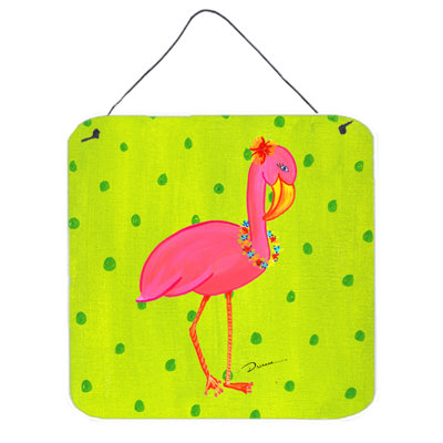 Bird Flamingo Print Plaque