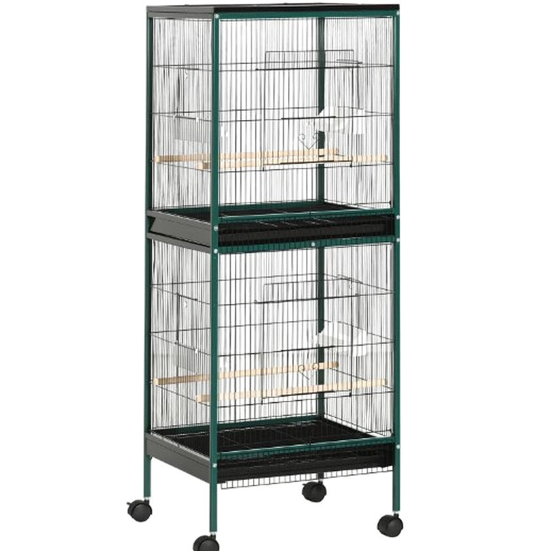 Cage à oiseau grande volée de 55 pouces PawHut