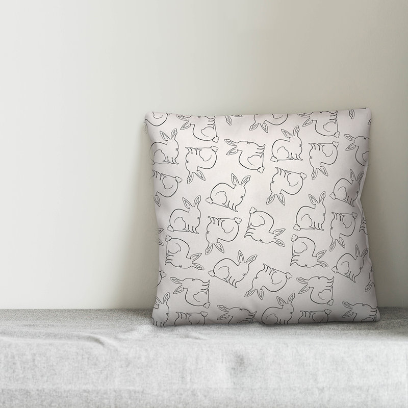 Coussin Bunny Bunny, 20 po x 20 po