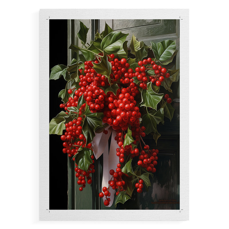 Christmas Holiday Art DCLXV - Impression sur toile seulement - NON-CADRE, H 18 po x l 12 po