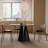 51.18" Brown Round Solid Wood Dining Table-408712131