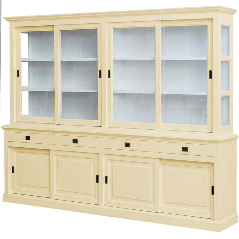 Burkett Display Cabinet, Light Ivory