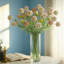 10 pièces de fleurs artificielles en soie pour la maison-1643763688