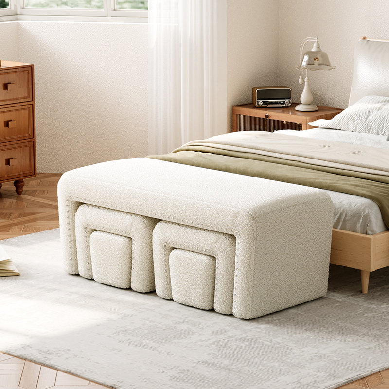 Delvon Teddy Upholstered Bench