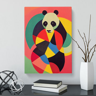 Panda Abstract - Wrapped Canvas