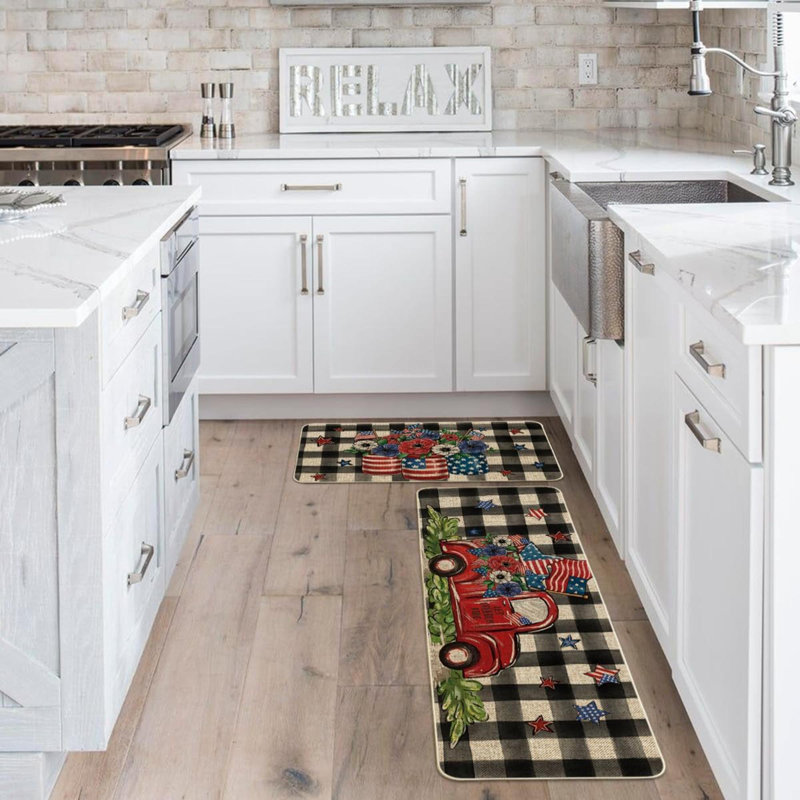Kacia Water Resistant Non-Skid Kitchen Mat