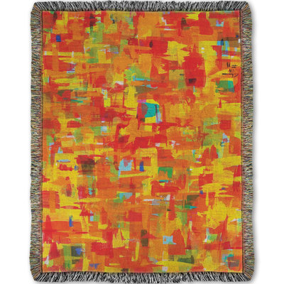 Woven Throw Blanket, Citrus by Jeff Boutin