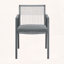 Ensemble de 2 chaises d'extérieur en aluminium et corde
