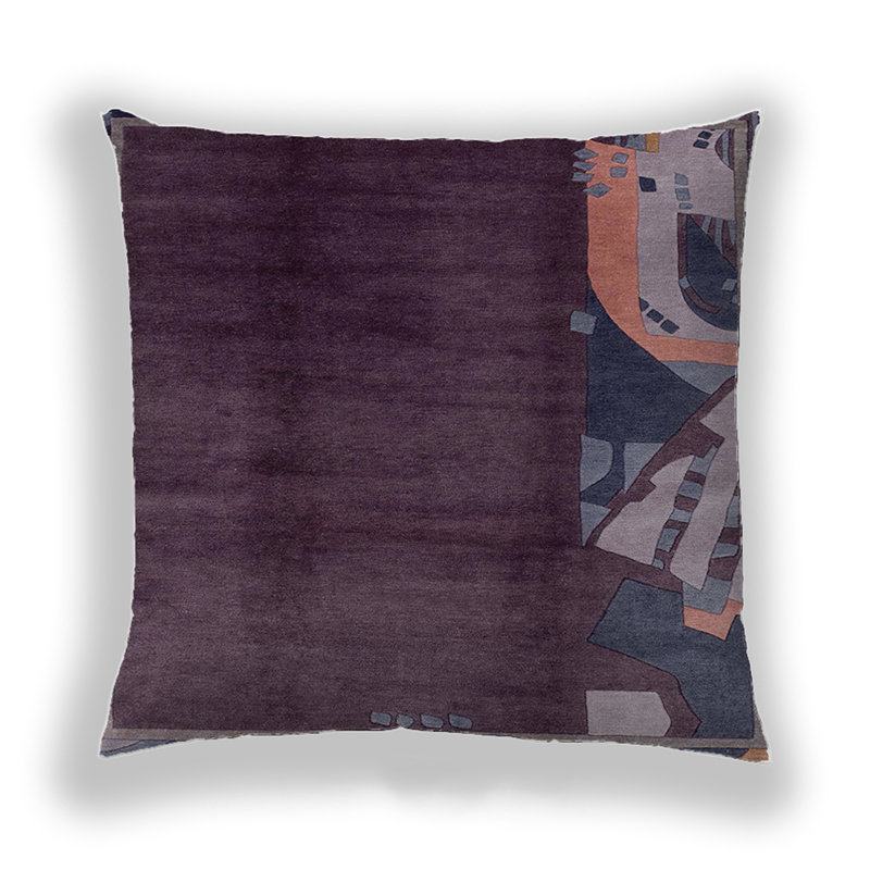 Coussin décoratif abstrait 1897, Microsuède