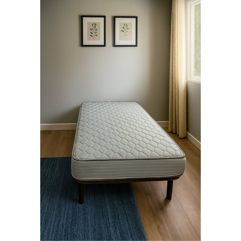 Mousse et matelas à ressorts, Lit double