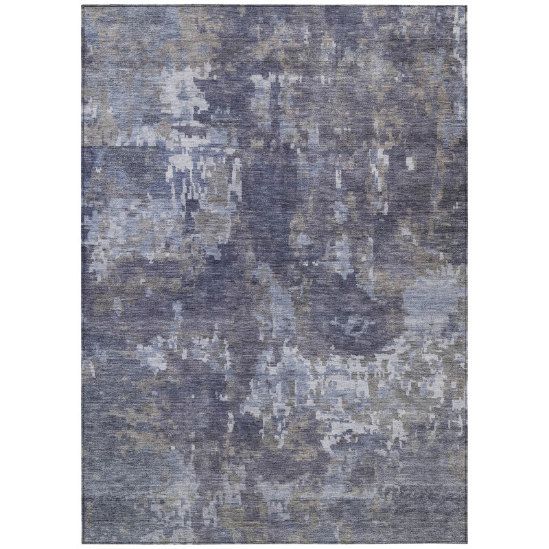 Machine Washable Indoor/Outdoor Chantille ACN2361 Casual Rug, Rectangle 5' x 7'6"