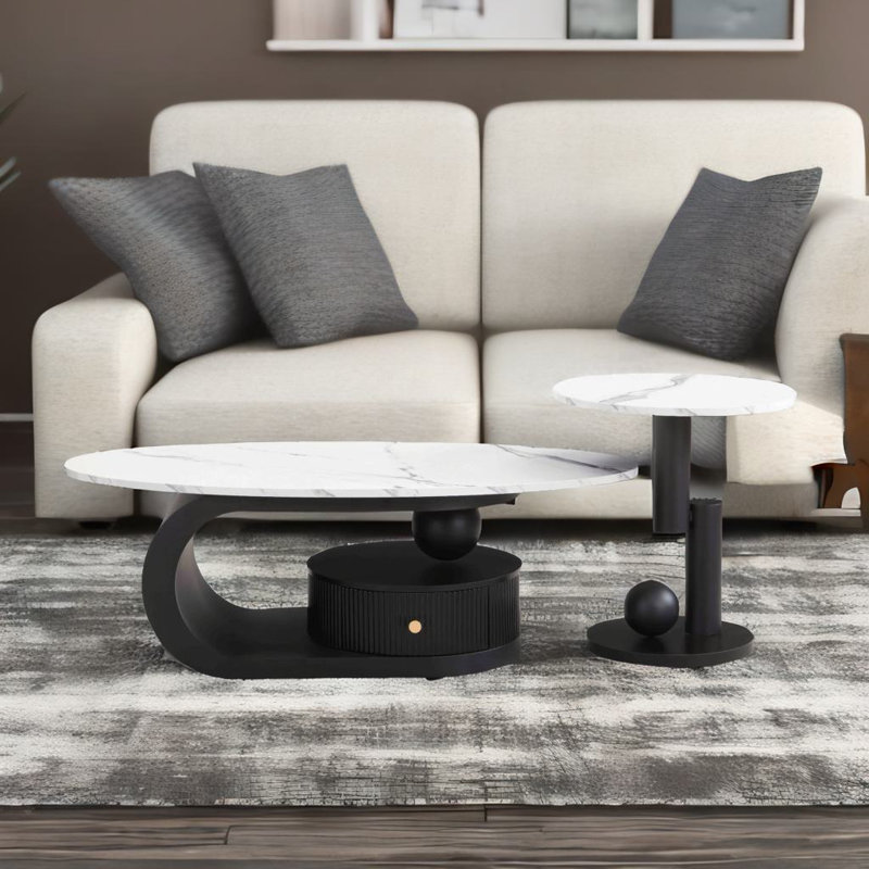 Table basse Modern Modern, Noir, noir, noir, noir
