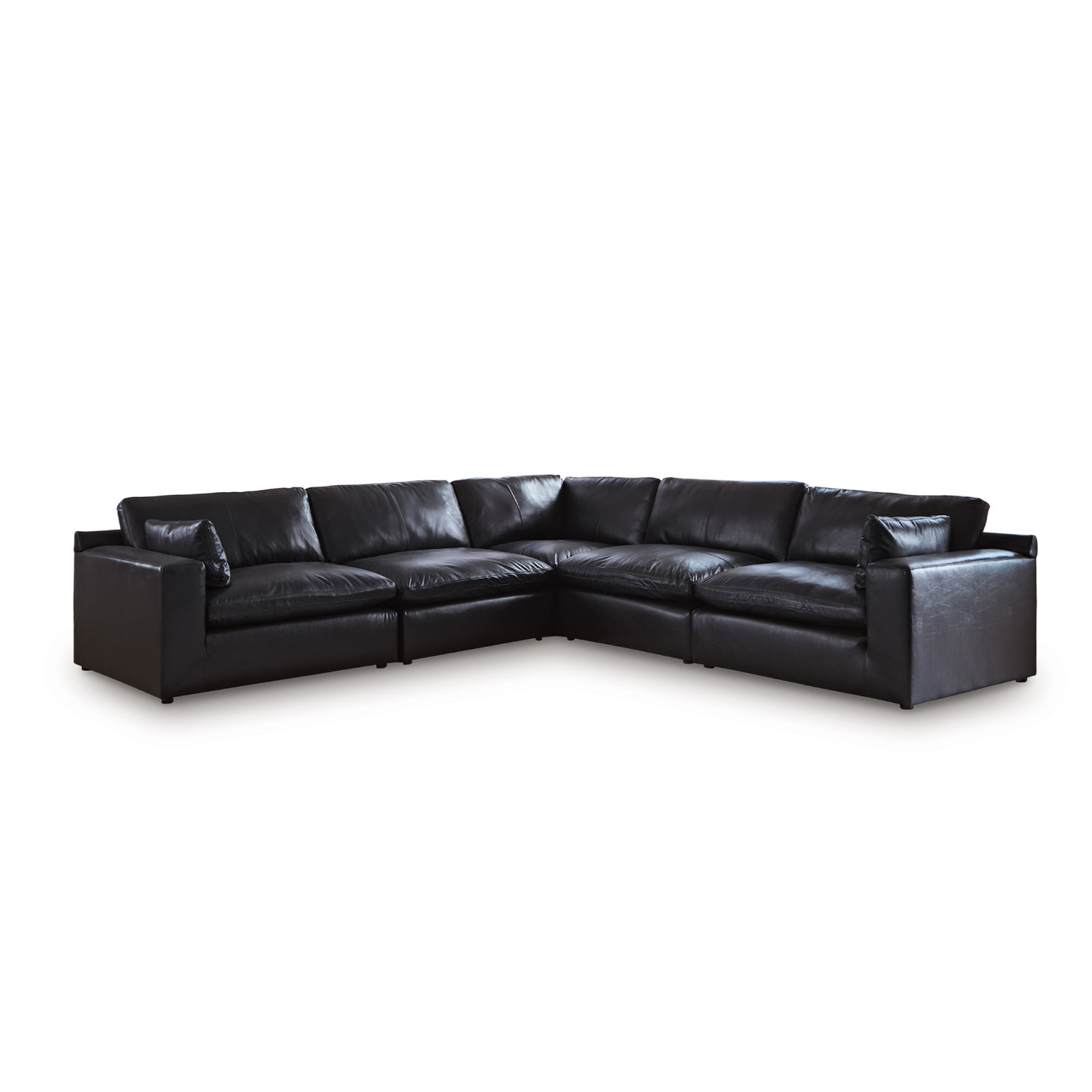 Top Grain Leather Modular Sectional