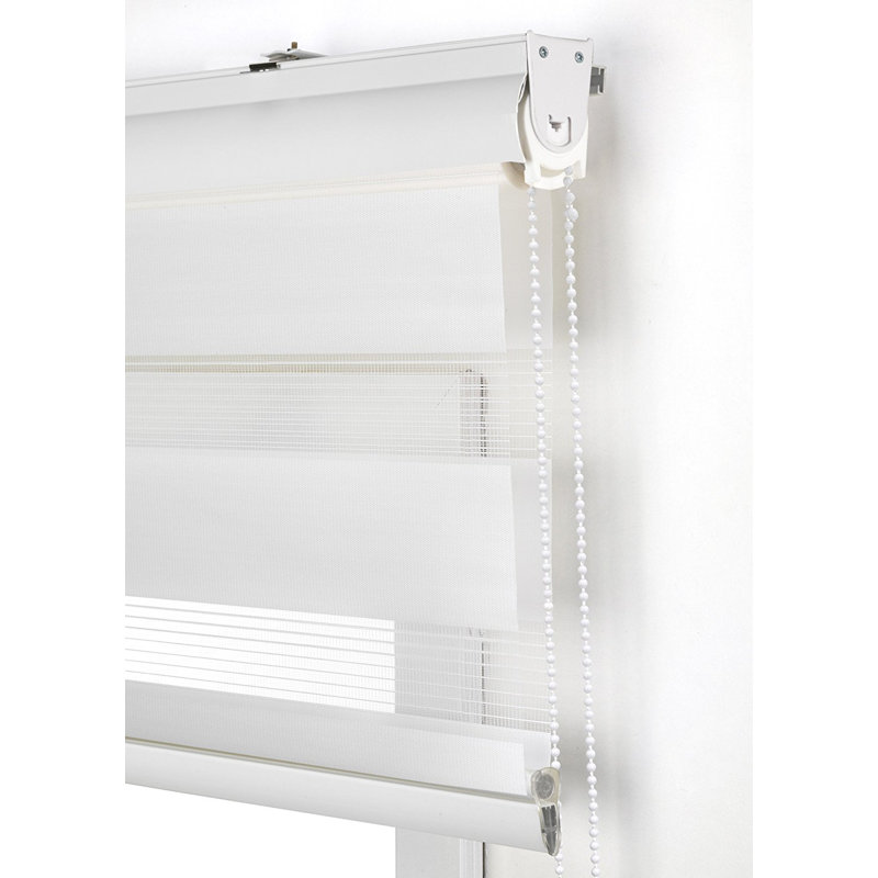 Semi Sheer Zebra Shades, Cream, 175 cm L x 125 cm W