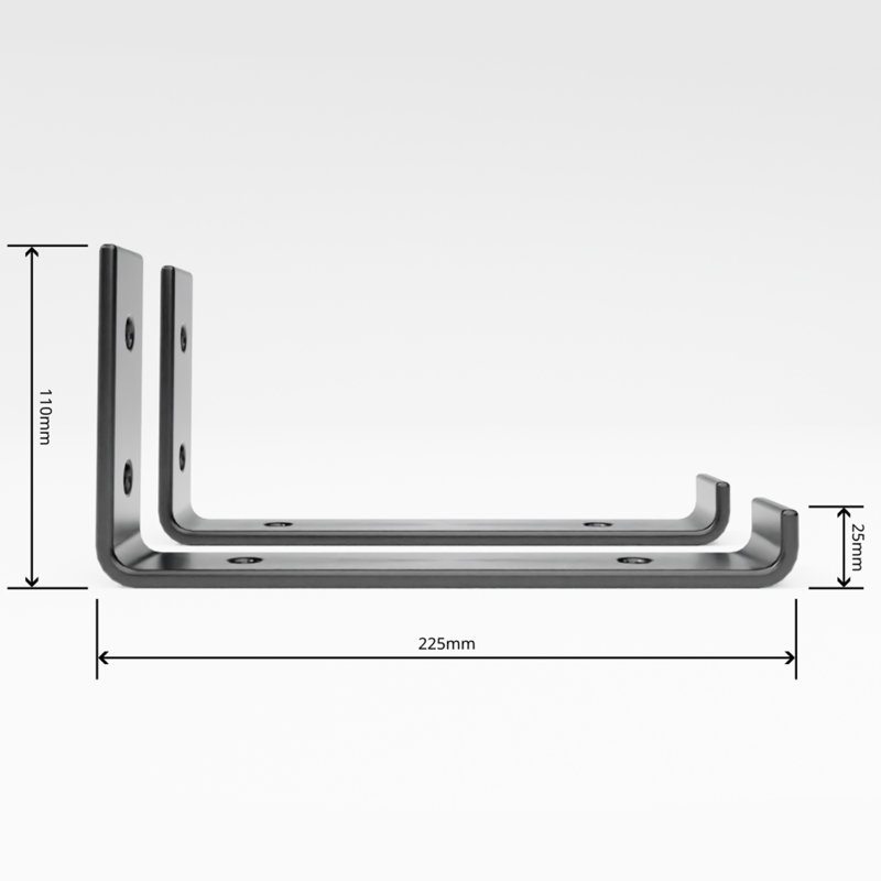 Pellenberg Bracket Shelf, Natural, 60cm H x 30cm W x 10cm D
