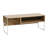 Coastal Oak & White Iron Wrap TV Stand-232305617