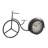Analog Metal Mechanical Tabletop Clock in Black