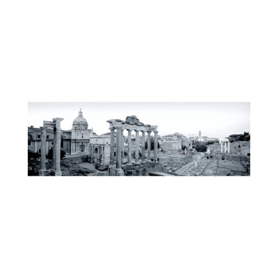 Ruins Of An Old Building, Rome, Italy #2 - Wrapped Canvas Panoramic Print