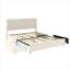 Lit plateforme tapissier 2 places