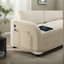 Canapés à compression avec rangement, canapé-lit Sherpa de 115 po pour maison moderne