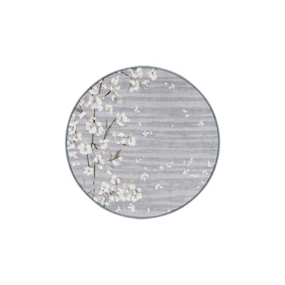 Machine Washable Blue Area Rug