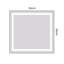 Miroir d'appoint mural de salle de bain 30 "x 28" avec façade et rétroéclairage-753460882-753460883-753460894