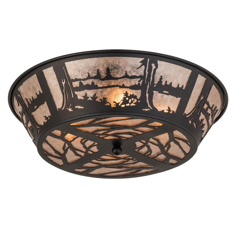 Rustic Lodge 4 - Light Flush Mount