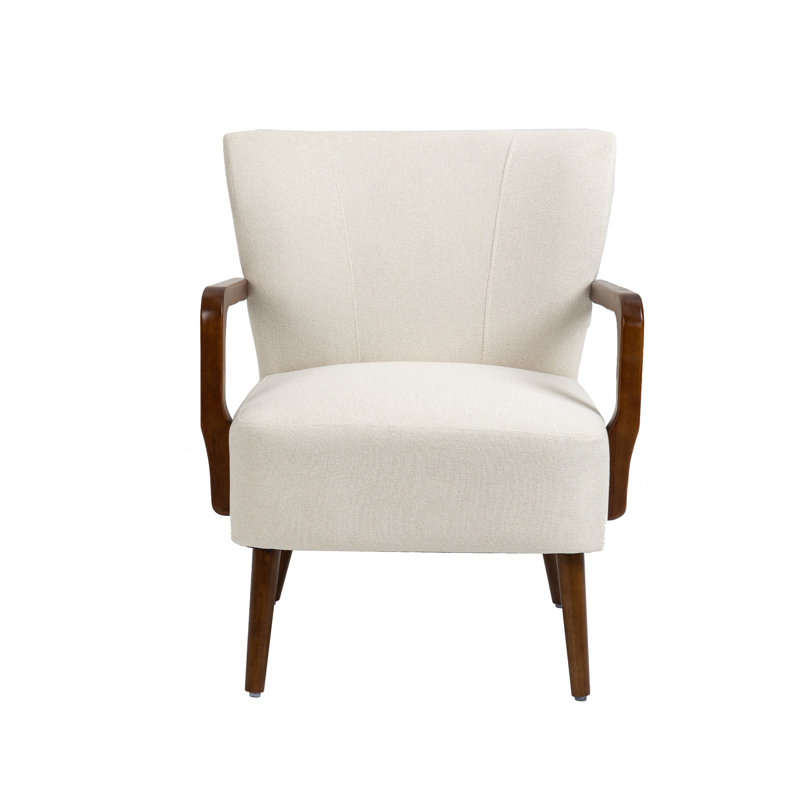 Fauteuil à cadre en bois, fauteuil d'appoint moderne pour le salon