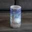 Bougies sans flamme Lavish Home - Paquet de 2 bougies à piles Van Gogh Starry Night avec télécommande et lumière vacillante - Bougies pour la décoration intérieure