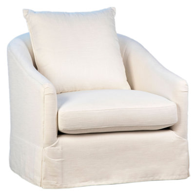Chaise d'appoint en lin avoine Laura
