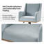 Chaise de bureau pivotante à 360 ° Ackeron Julia avec hauteur ajustable et accoudoirs courbés-924404684