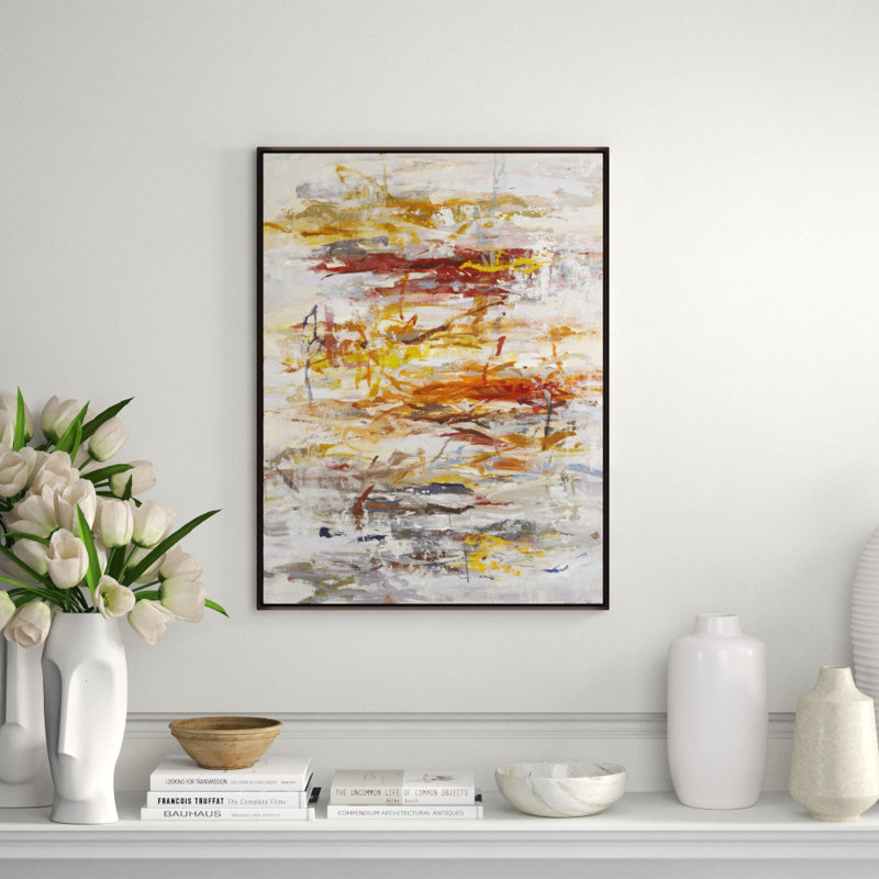 Deep Print by Jean Kenna, 49.5" H x 37.5" W x 1.5" D, Glass Coat
