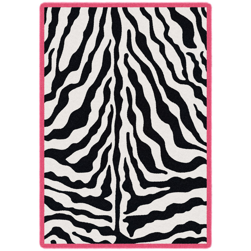 Tapis zébré Alminus, Rectangle 2 pi 8 po x 3 pi 10 po