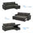 Fanechka Modern Velvet L-Shaped Sectional Sleeper Sofa Bed – Reversible Pull Out Couch with Storage-301518714