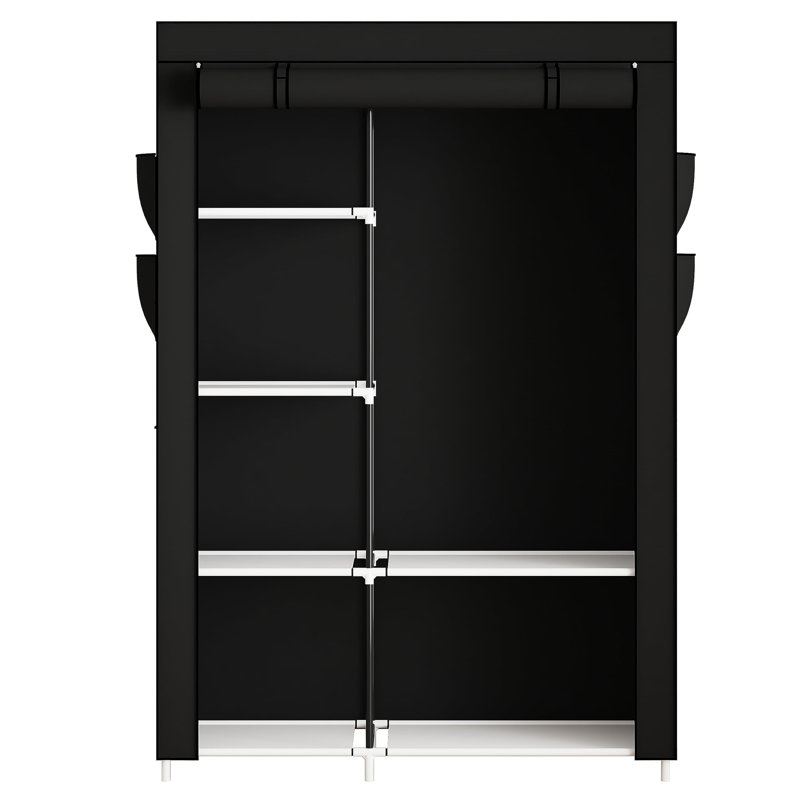 45cm Portable Wardrobe, Black