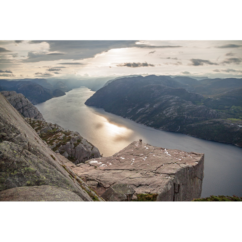 People Preikestolen - Photographie sur toile tendue, H 8 po x l 12 po