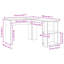 Corner Desk Particle Board Medium-1787383677