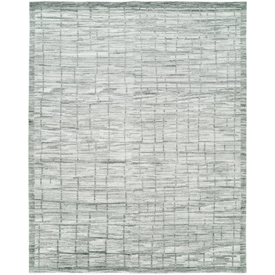 Shonda Abstract Area Rug in Gray/Ivory
