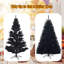 Arbre de Noël noir en épinette artificielle-1302914678