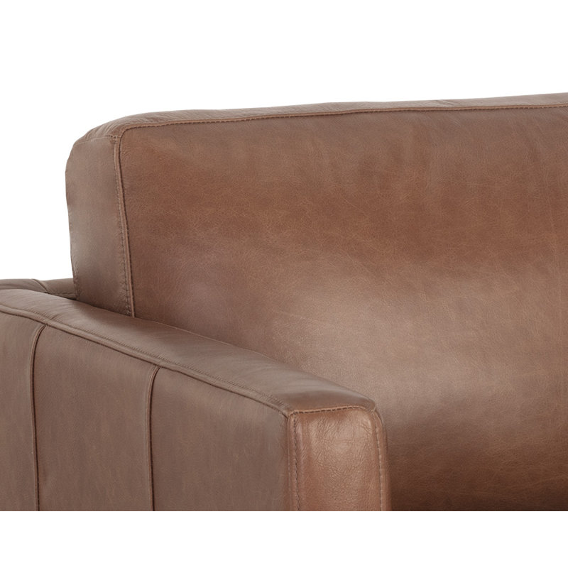 Rogers Armchair, Shalimar Tobacco Genuine Leather