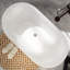 Baignoire de trempage autoportante en acrylique 55 po. X 27,5 po.