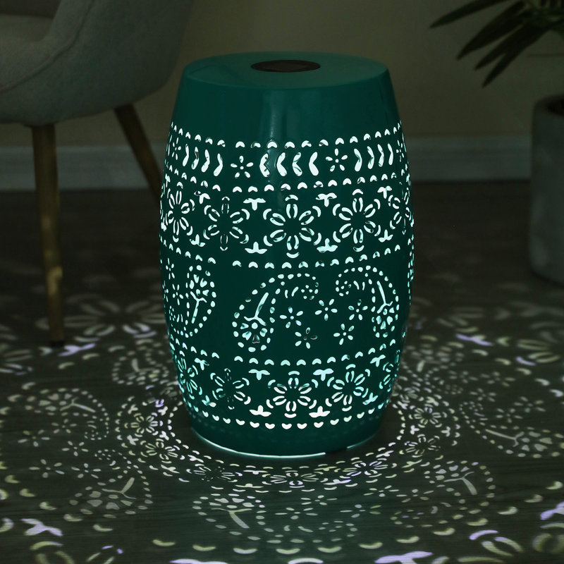 Table d'appoint SOLAR, couleur sarcelle