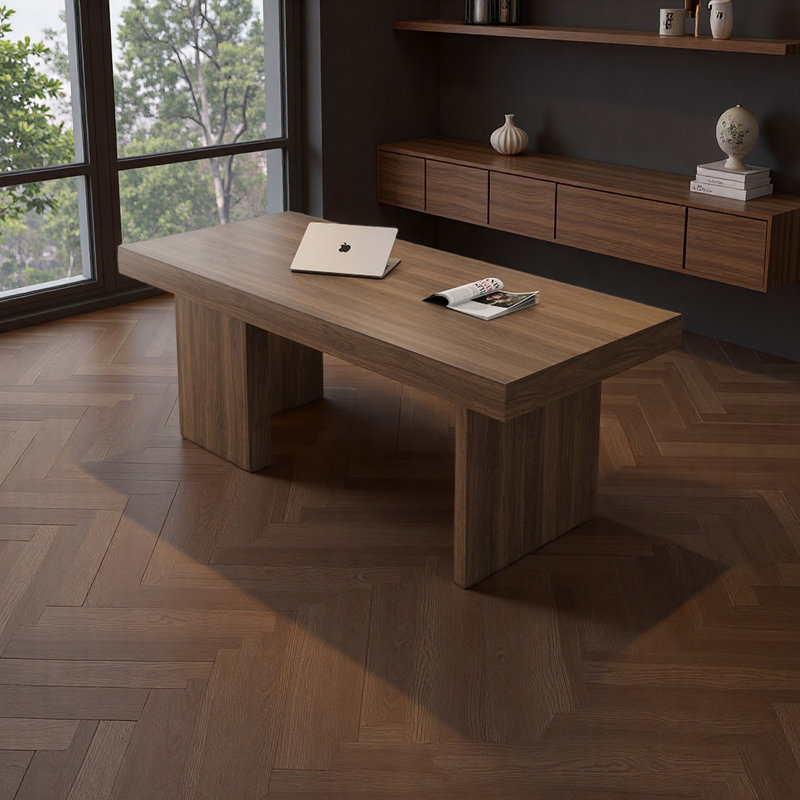 Bureau exquis de style rétro, 29.52" H x 70.86" W x 27.55" D