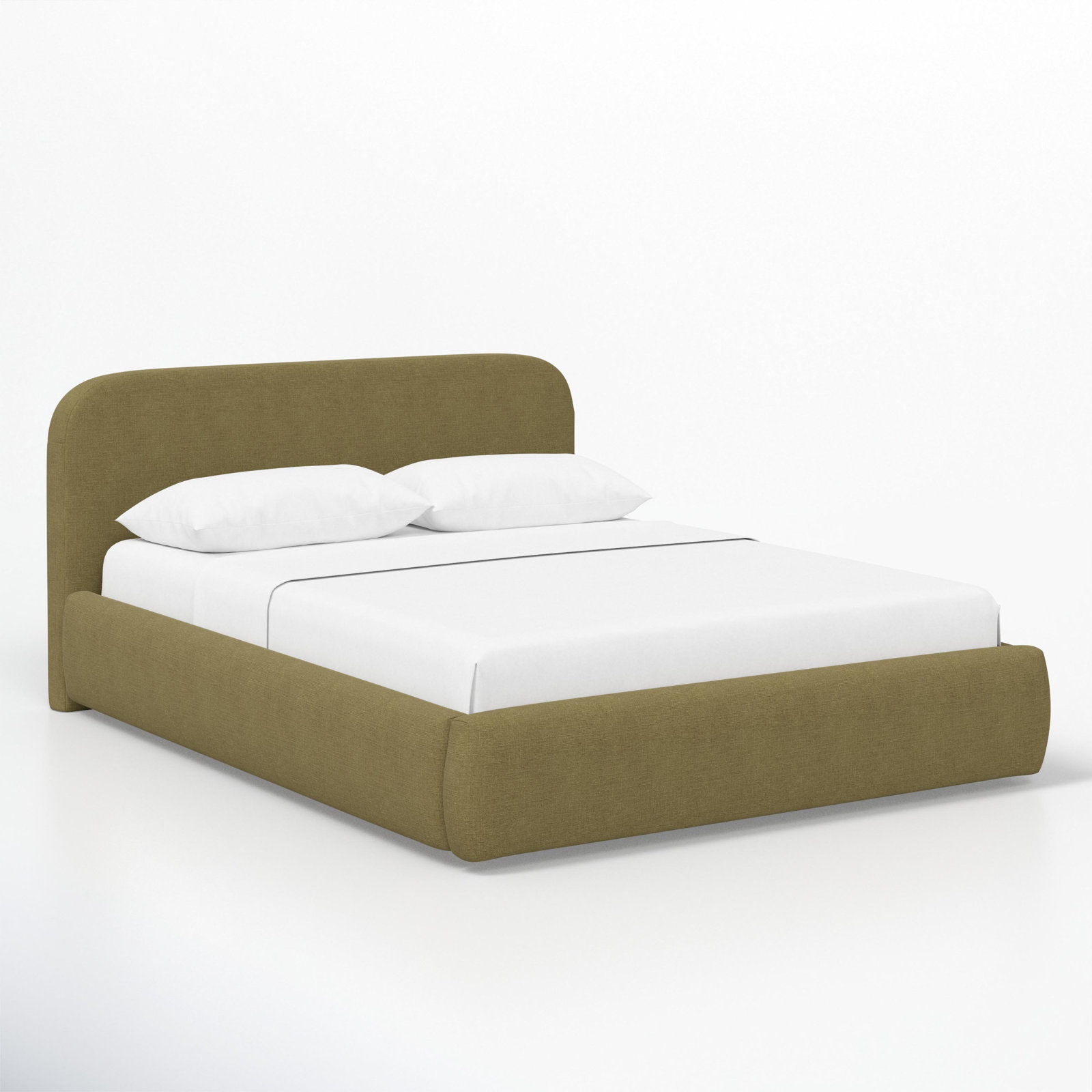 Daphne 37" Platform Bed, King, Green