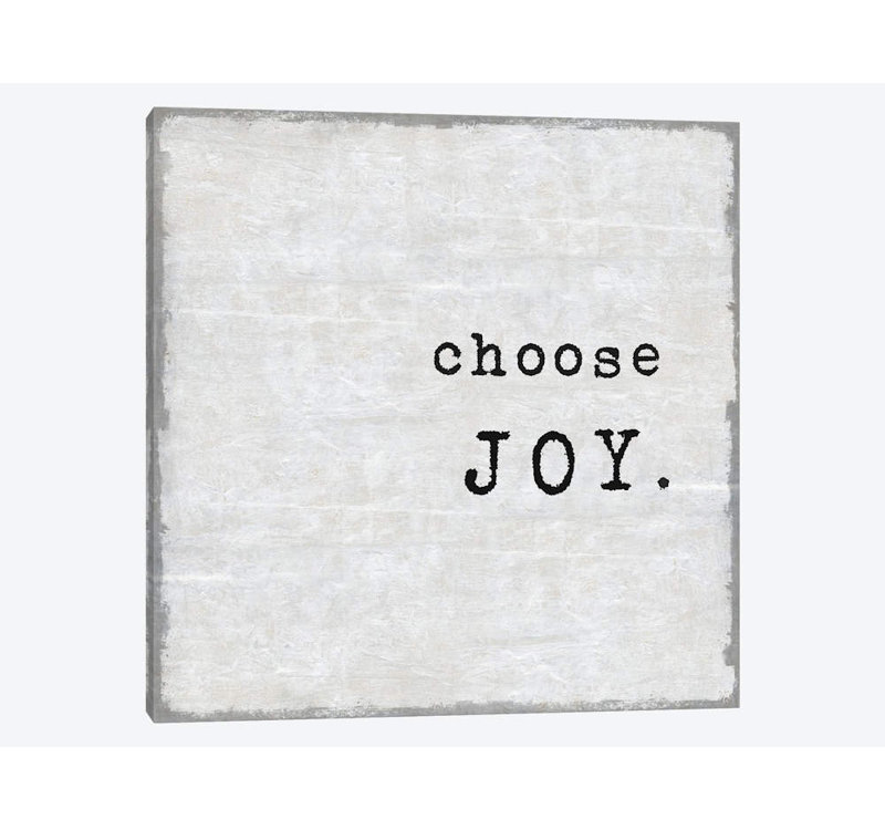«Select Joy», impression sur toile, H 12 po x l 12 po x P 0,75 po, Pas de tapis, Toile tendue