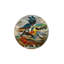 Tapis multicolore à motif d'oiseaux lavables-2034881687