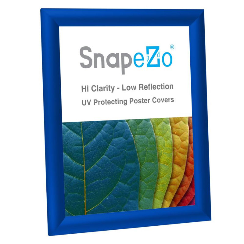 Cadre en aluminium Snapezo Snap Frame, Bleu, 11 po x 14 po