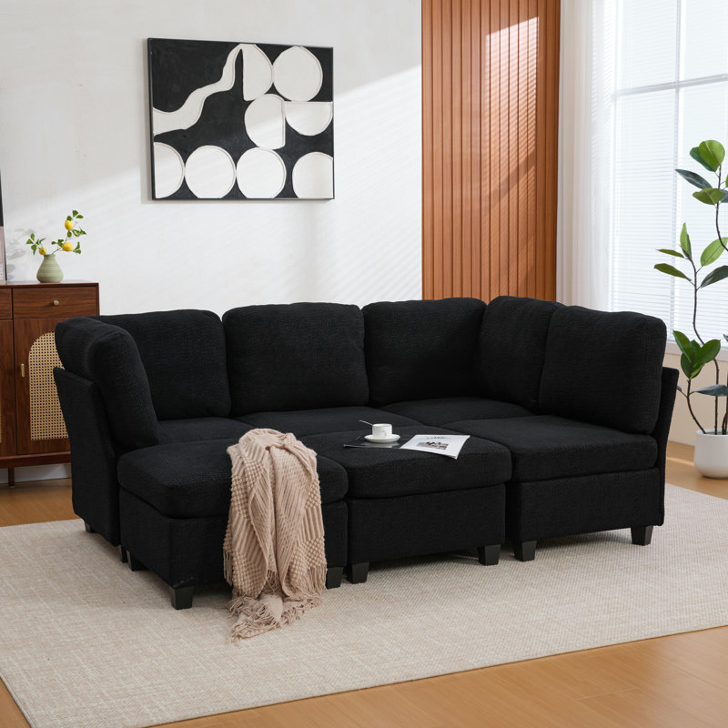 Modular Sectional Sofa,convertible Sectional Couches With Storage Ottoman,u Shaped Sectionals For Living Room Apartment
