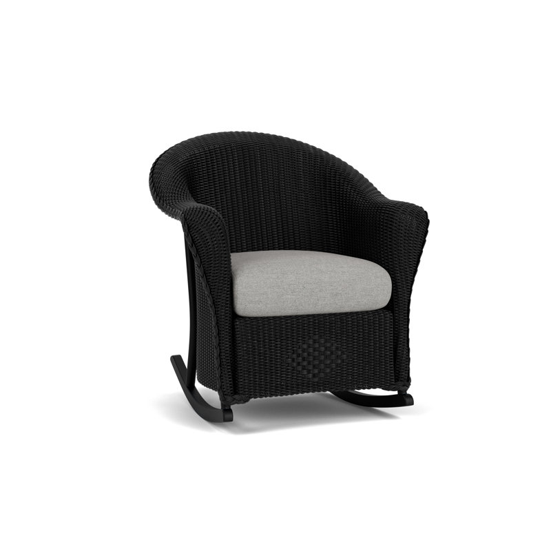 Reflections Outdoor Rocker Chair, Demo Stone, Ebony